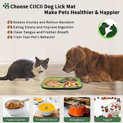 MateeyLife Large Lick Mat for Dogs & Cats with Suction Cups 2PCS, Dog Lick  Mat for