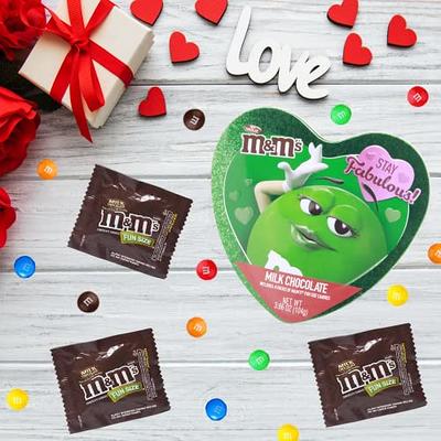 M&M's® Milk Chocolate Fun Size Valentine Chocolate Candy Bag