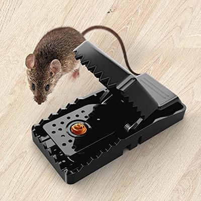 4 Pcs Mouse Traps For Indoor / Outdoor - Easy Setup & Reusable Mice Catcher  With Spring, Remove Unwanted Vermin From Home