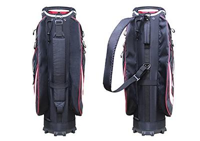 Gymax 9.5 Golf Cart Bag w/14 Full-Length Divider Rain Hood Cooler Bag 8  Pockets 