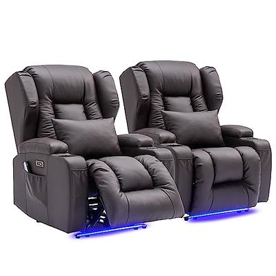 HONEY JOY Red PU Leather Gaming Recliner Chair Single Massage