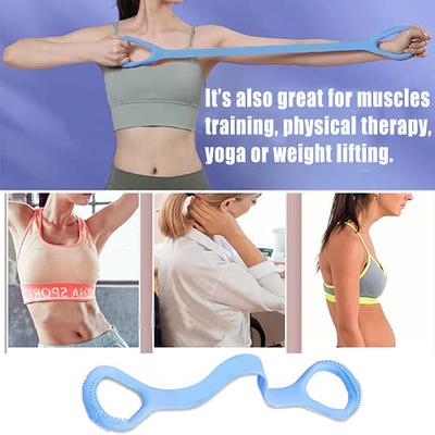 Stretch Set of 3– Posture Corrector, Yoga Stick Stretching Tool –  Stretching Ring – Stretch Strap with Carry Bag– Perfect for Yoga, Pilates  and