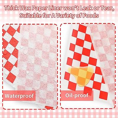 Deli Paper Sheets Sandwich Wrap Paper - 12x12 Food Wrapping Grease  Resistant Checkered Liner Papers, Perfect for Restaurants, Barbecues,  Picnics