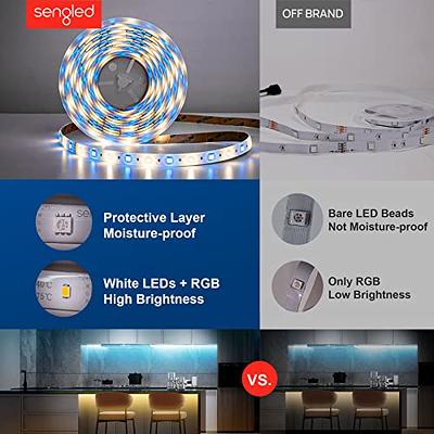 Sengled Smart Zigbee LED Multicolor Light Strip Kit, Include 10M (32.8ft)  Light Strip, Smart Hub and Smart Light Switch, Works with Alexa & Google  Assistant, RGBW, High Brightness, 2700Lumens - Yahoo Shopping