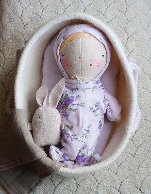 Baby Doll, in A Crib Cloth Eczema Doll Kit With Accessories, Pyjama,  Blanket, Tiny Plush, Purple Floral Cream, Inclusive - Yahoo Shopping