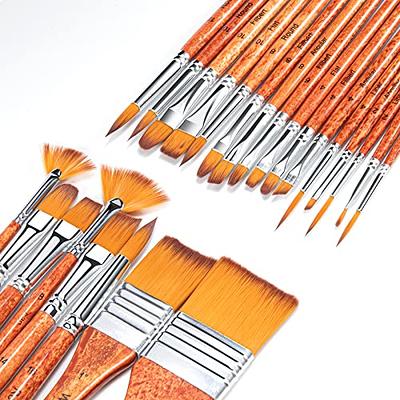 FENORKEY Paint Brushes-26pcs Professional Artist Painting Brush Set for  Acrylic Oil Watercolor Gouache Miniature Rock, with Canvas Roll Palette  Knife & Sponge Suitable Experts & Beginners - Yahoo Shopping