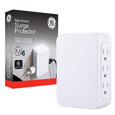 Woods 6-Outlet 500 Joules 1800-Watt 1800Va Indoor Various Receptacles Surge  Protector in White