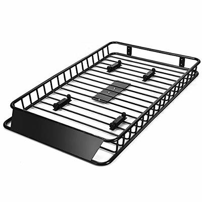 VEVOR Roof Rack Cargo Basket 64 in. x 39 in. x 6 in. Rooftop Cargo Carrier  with Extension 200 . Luggage Holder for SUV Cars - Yahoo Shopping