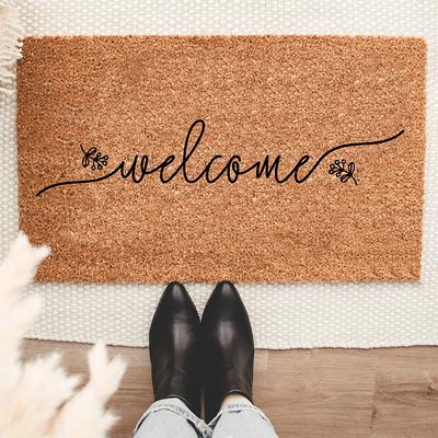 Personalized Custom Last Name Doormat Personalized Welcome 