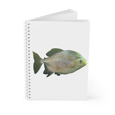 Watercolor School of Fish Spiral notebook