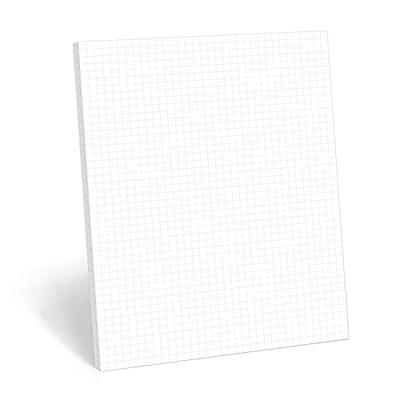 Graph Paper Pad, 17 x 11, 25 Sheets, Blue Line Border, Blueprint Paper,  Double Sided, White, 4x4 Blue Quad Rule, Easy Tear Sheets, Grid Paper,  Graph Paper by Better Office Products 