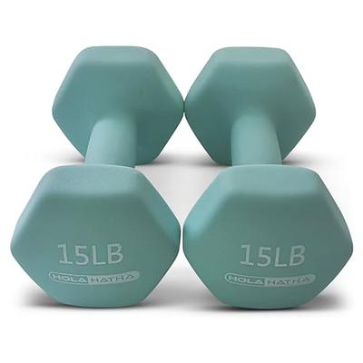 Basics Neoprene Coated Hexagon Workout Dumbbell Color Coded