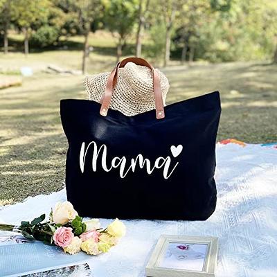 kifasyo Mom Mama Bag Mother Gifts Momlife Tote for Hospital, Shopping,  Beach, Travel