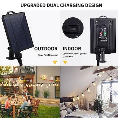 XMCOSY+ Outdoor String Lights, 48Ft Patio Lights with 16 Edison