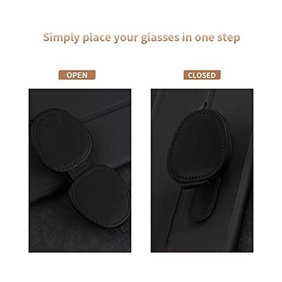 Glasses Holders for Car Sun Visor, Sunglasses Holder Clip Hanger Eyeglasses  Mount, Car Glasses Holder with