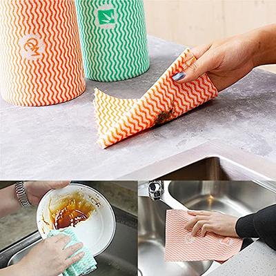 Super Bamboo Paper Towels (2-Roll Pack) - Reusable & Washable Bamboo  Kitchen Towels - Naturally Odor Resistant, Highly Absorbent, Durable &  Economical