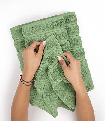 American Soft Linen 100% Turkish Cotton 6 Piece Towel Set - Sage Green