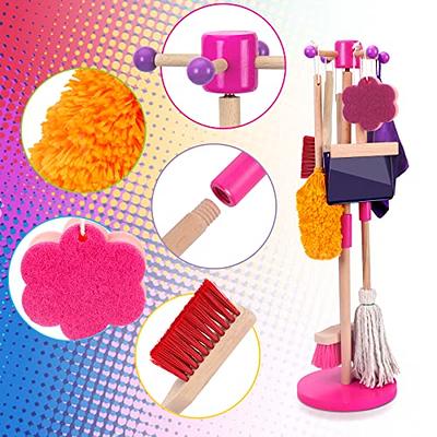 Kids Stretchable Floor Cleaning Tools Mop Broom Dustpan Play-house Toy Gift  Baby