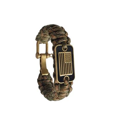 KUDAAL Paracord Bracelets Tactical Bracelet Survival Bracelet Straps  Paracord Bracelet with Flag Pattern for Hiking, Camping, Fishing and  Outdoor