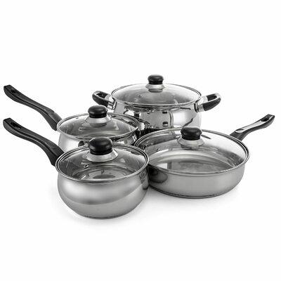 Robert Irvine 8-Piece Cookware Set, Blue