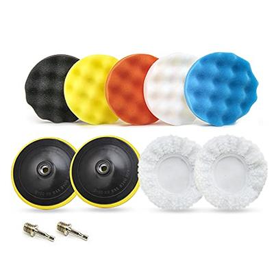 Car Foam Drill 3-Inch Buffing Pad 11 Pcs Polishing Pads Car Buffer Polisher  Kit