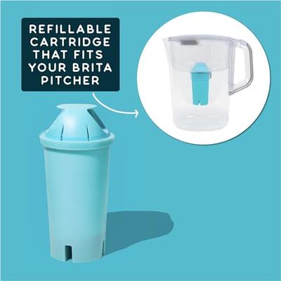 Phox - Brita Standard Compatible water filter cartridge - Eco refillable  and reusable filter cartridge for Brita Pitcher + Clean Pack - Yahoo  Shopping
