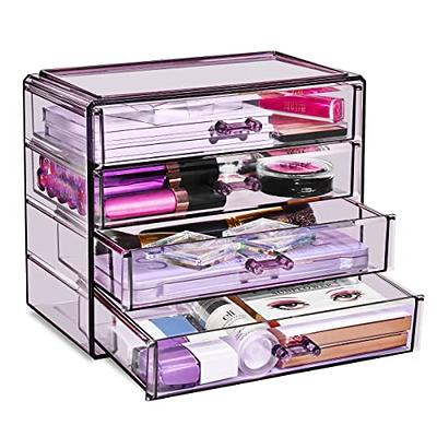 Sorbus Makeup Organizer - 4 Drawer Acrylic Make Up Organizers and Storage  for Cosmetics, Jewelry, Beauty Supplies, Clear Makeup Organizer for Vanity,  Girl's Room, College Dorm, Counter, Bathroom Sink - Yahoo Shopping