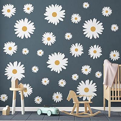 Daisy Floral Pattern Wallpaper - Wall Decals