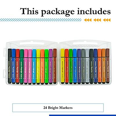 12 Scented Washable Markers Non Toxic Bright Assorted Colors Kids Coloring Art