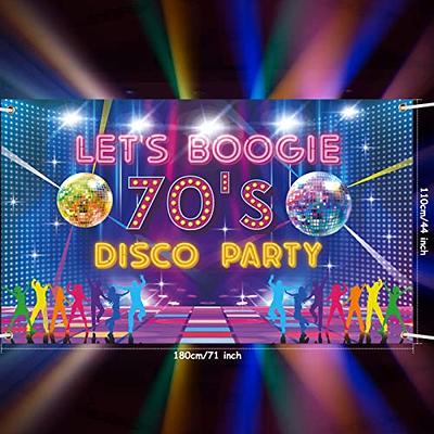 70s Theme Party Decoration Disco Backdrop Banner 60's 70's 80's