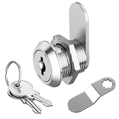 KUYEFGF General Cabinet Replacement Toolbox Lock 16mm 2 Pack5/8\cylinder Cam Lockmailbox Key Lockkey Lock for Drawer Dresser RV Bins Security Boxkeye
