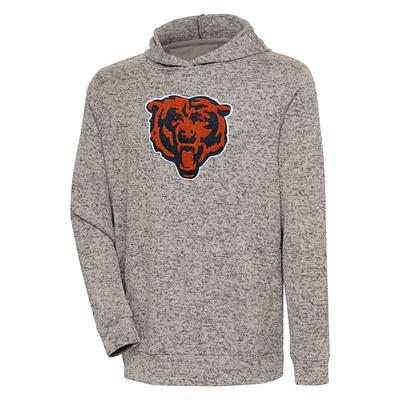 Women's Antigua White Chicago Bears Victory Crewneck Chenille Pullover  Sweatshirt