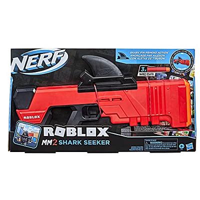 NERF Roblox MM2: Shark Seeker Dart Blaster, Shark-Fin Priming, 3