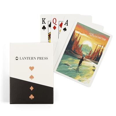 Playing Cards, Washington, This Is Living, Fishing With Mountain, 52 Card  Deck Jokers in Box, Unique Art - Yahoo Shopping