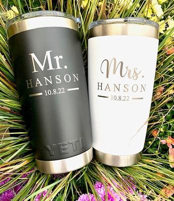 Mr. & Mrs. Engraved YETI Tumblers