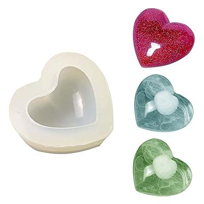 Heart Shape Silicone Molds DIY Keychain Pendant Epoxy Resin Casting Mould  Craft