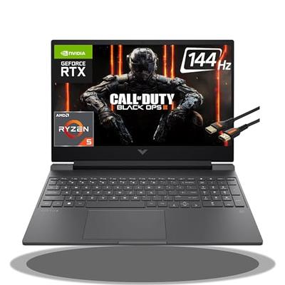 HP Victus 15 Gaming Laptop, 15.6 FHD 144Hz Display, AMD Ryzen 5 7535HS,  16GB DDR5 RAM, 512GB PCIe M.2 SSD, NVIDIA GeForce RTX 2050, HDMI, Webcam