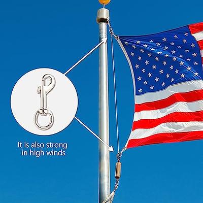 10 Plastic Heavy Duty Flagpole Snap Hook Clips Attach Flag Pole Rope  Carabiner