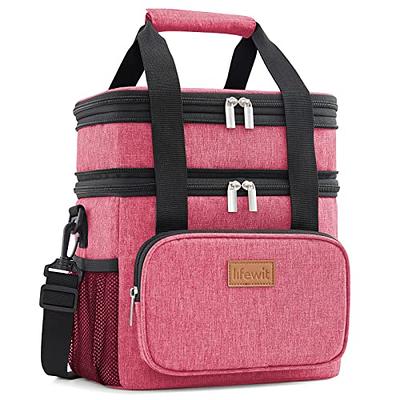  Lunch Bags for Women Men, Double Deck Lunch Cooler Bag