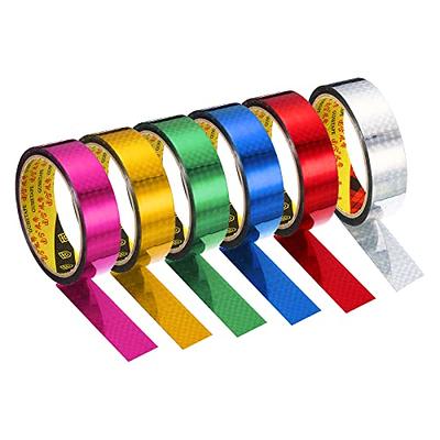 PATIKIL Prism Tape 1 Inch x 32.8 Yards, 12 Pack Holographic