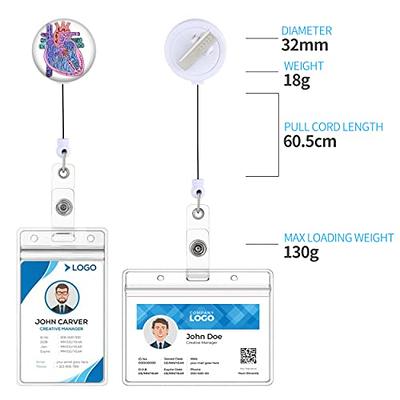  NICU Heart Badge Reel with Baby Feet - 'Where Little Things  Matter' Retractable ID Badge Reel with Rotating Alligator Clip for Nurses  Doctors and Office Staff : Office Products