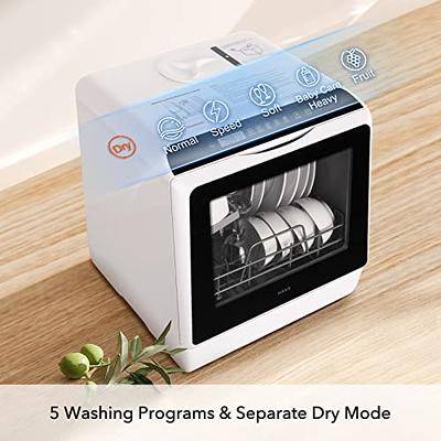Countertop Dishwasher, HAVA Portable Dishwashers with 5 L Built-in Water  Tank & Inlet Hose, 6 Programs, Baby Care, Air-Drying Function for Small  Apartments, Dorms and RVs (Black) - Yahoo Shopping