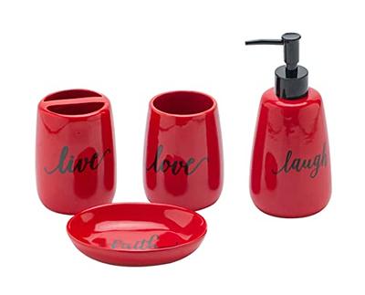 Red Barrel Studio® Luxury Modern Décor 4 Piece Bath Accessories Set  Ensemble Included Bathroom Liquid Soap Lotion Dispenser Pump Toothbrush  Holder Tumbler And Soap Dish, Atwood Branch Style & Reviews