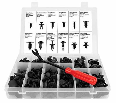 240pcs Bumper Retainer Clips Car Plastic Rivets Fasteners Push