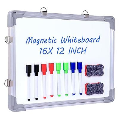 ZPXTI White Board Dry Erase for Wall 12 x 16,Magnetic Whiteboard Dry  Erase Board Hanging with Aluminum Frame for Office School Kids Home - Yahoo  Shopping