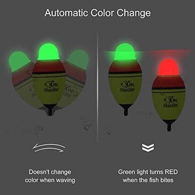 PATIKIL 1.8oz 3.5oz Lighted Fishing Slip Bobbers, 1 Pack EVA Green Red LED Light  Up Fishing Float for Night Fishing, Yellow - Yahoo Shopping