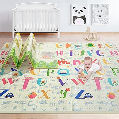 Baby Play Mat, Floor Crawling Educational Double Sided Waterproof