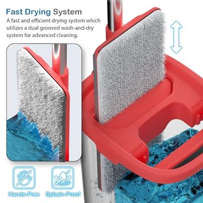 Microfiber Mop Floor Cleaning System - Washable Pads Perfect Cleaner for & Tile