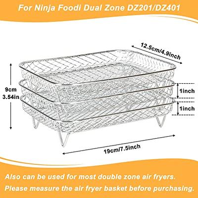 BYKITCHEN Air Fryer Rack for Ninja Dual Air Fryer, 3pcs Stackable Stainless  Steel Dehydrator Rack, Rectangle Air Fryer Racks Compatible with Double Air  Fryer, Ninja Dual Air Fryer Accessories - Yahoo Shopping