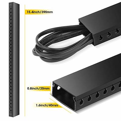 Cable Raceway Kit, Stageek Cable Management System Open Slot Wiring Raceway  Duct with Cover, On-Wall Concealer Organizer to Hide Wires Cords for TVs,  Computers - 9x15.4inch, Black - Yahoo Shopping